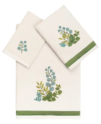 Linum Home Textiles Turkish Cotton Botanica Embellished Towel Set