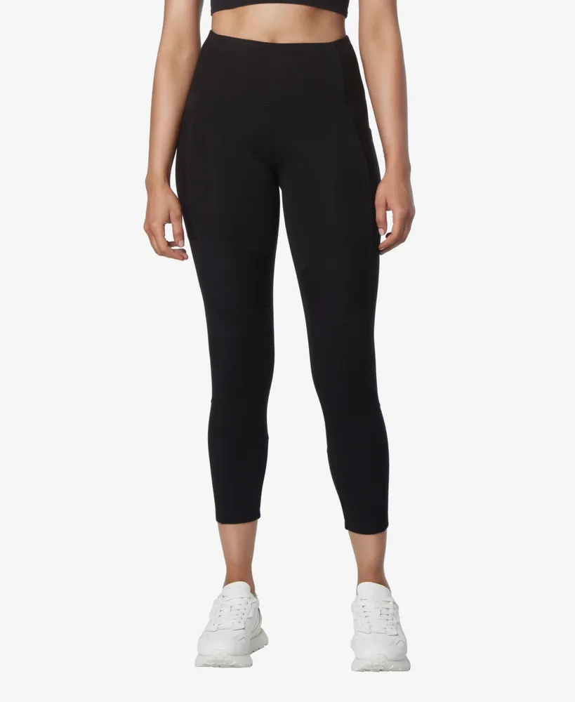 Marc New York Andrew Marc Sport High Rise 7/8 Leggings with Mixed Rib Pants