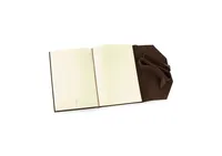 Wrap Soft Brown Italian Leather Journal with Lace Up Tie- Lined