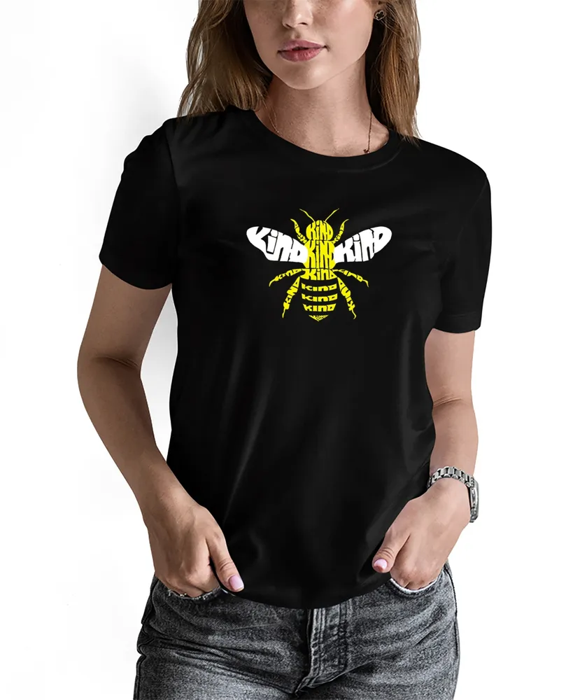 La Pop Art Women's Bee Kind Word T-shirt