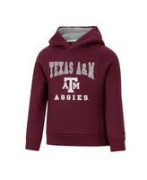 Toddler Boys and Girls Colosseum Maroon Texas A&M Aggies Chimney Sweep Raglan Pullover Hoodie