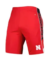 Men's Colosseum Scarlet Nebraska Huskers Pool Time Shorts