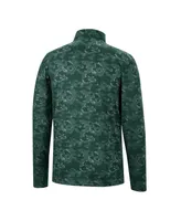 Men's Colosseum Green Baylor Bears Tivo Quarter-Zip Jacket