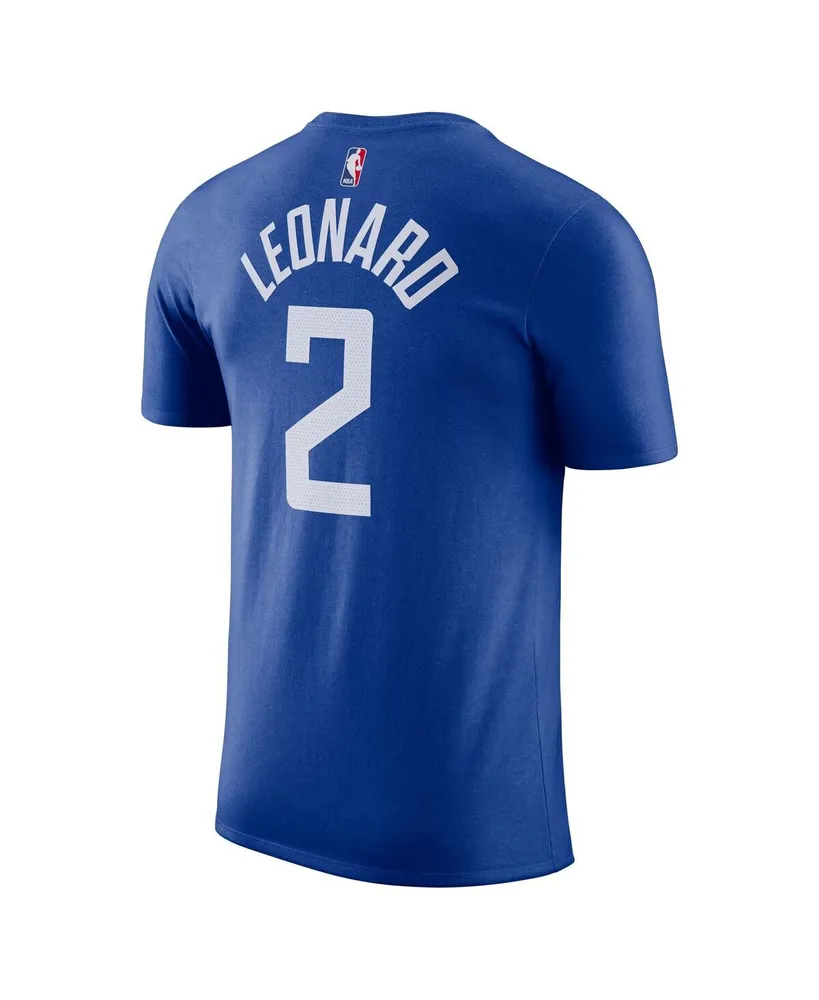 Men's Nike Kawhi Leonard Royal La Clippers Icon 2022/23 Name and Number Performance T-shirt