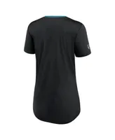 Women's Fanatics Black San Jose Sharks Authentic Pro Locker Room T-shirt