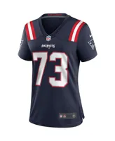 Women's Nike John Hannah Navy New England Patriots Game Retired Player Jersey