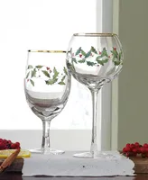 Lenox Holiday Wine Glasses, Set of 4