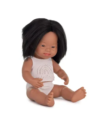 Miniland Baby Girl 15" Hispanic Doll with Down Syndrome