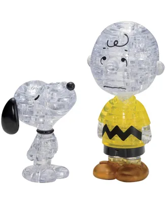 Bepuzzled 3D Crystal Peanuts Snoopy Charlie Brown Puzzle Set, 77 Pieces
