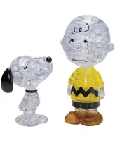 Bepuzzled 3D Crystal Peanuts Snoopy Charlie Brown Puzzle Set, 77 Pieces