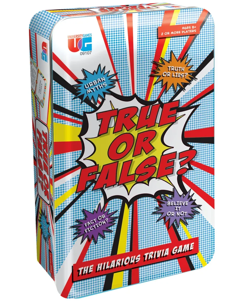 University Games True or False Tin Set, 109 Piece | CoolSprings Galleria