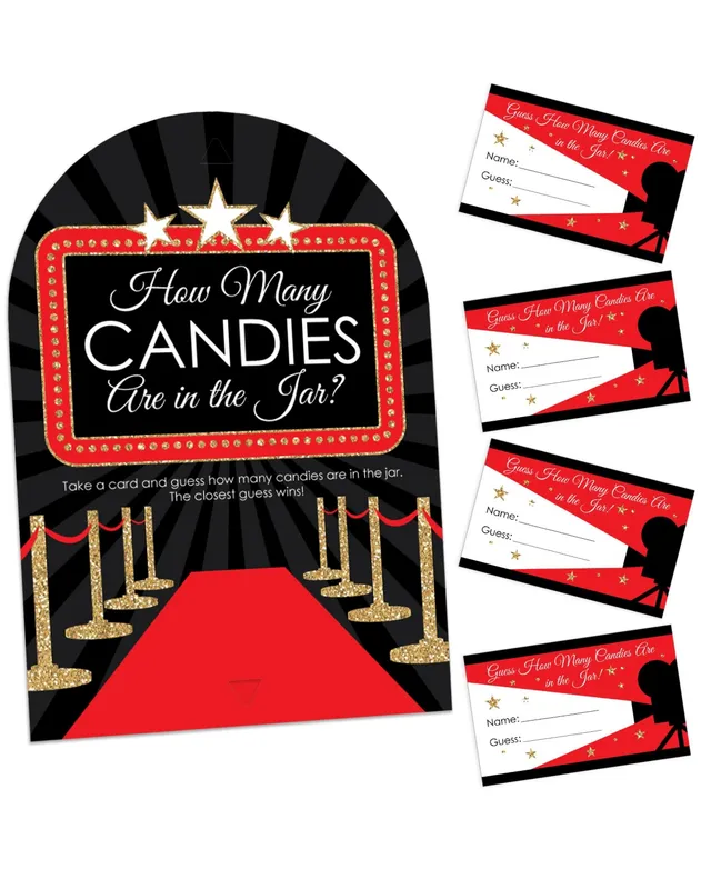 Big Dot of Happiness Red Carpet Hollywood - Movie Night Party Bunting Banner - Party Decorations - Lights, Camera, Action