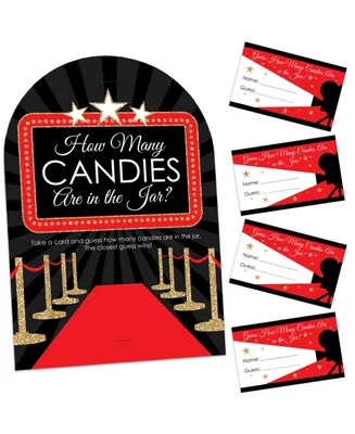 Red Carpet Hollywood Movie Night Party Game Candy Guessing Game