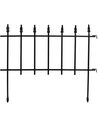 Sunnydaze Decor 5-Piece Roman Walkway Iron Panels Border Fencing - 9 ft