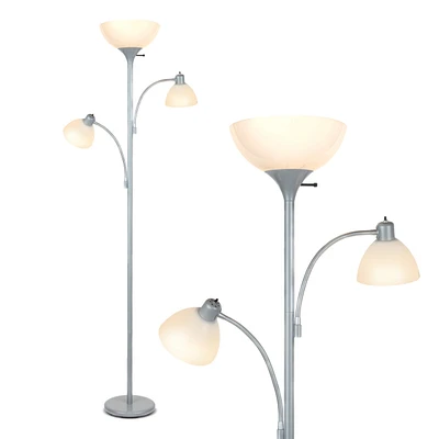 Brightech Sky Dome Double 72" Led Torchiere Floor Lamp with Adjustable Arms