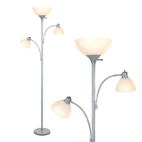 Brightech Sky Dome Double 72" Led Torchiere Floor Lamp with Adjustable Arms