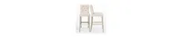 WestinTrends Linen Fabric Tufted Bar Stool (Set of 2