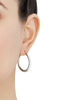 Giani Bernini Polished Tube Hoop Earrings, 30mm