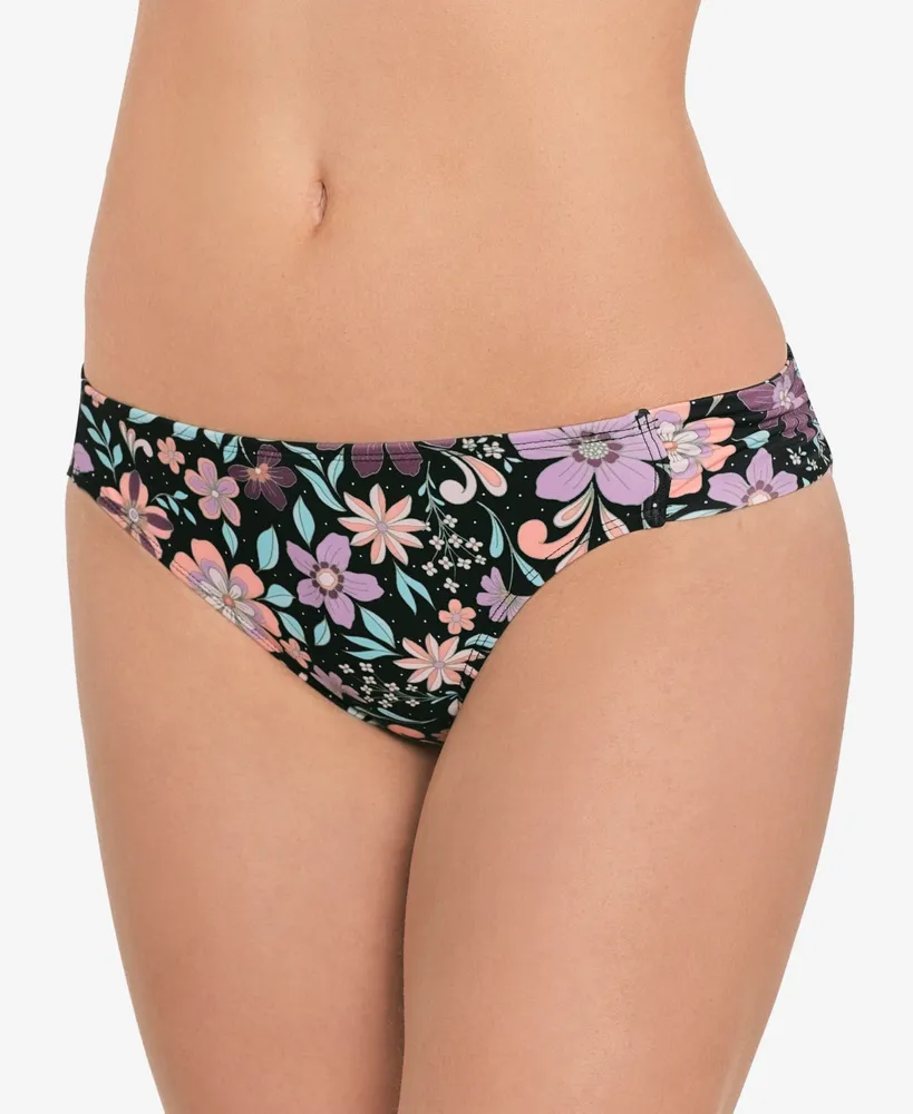 Salt + Cove Juniors' Floral-Print Hipster Swimsuit Bottoms, Created for Macy's