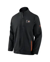 Men's Fanatics Black Philadelphia Flyers Authentic Pro Rink Coaches Full-Zip Jacket