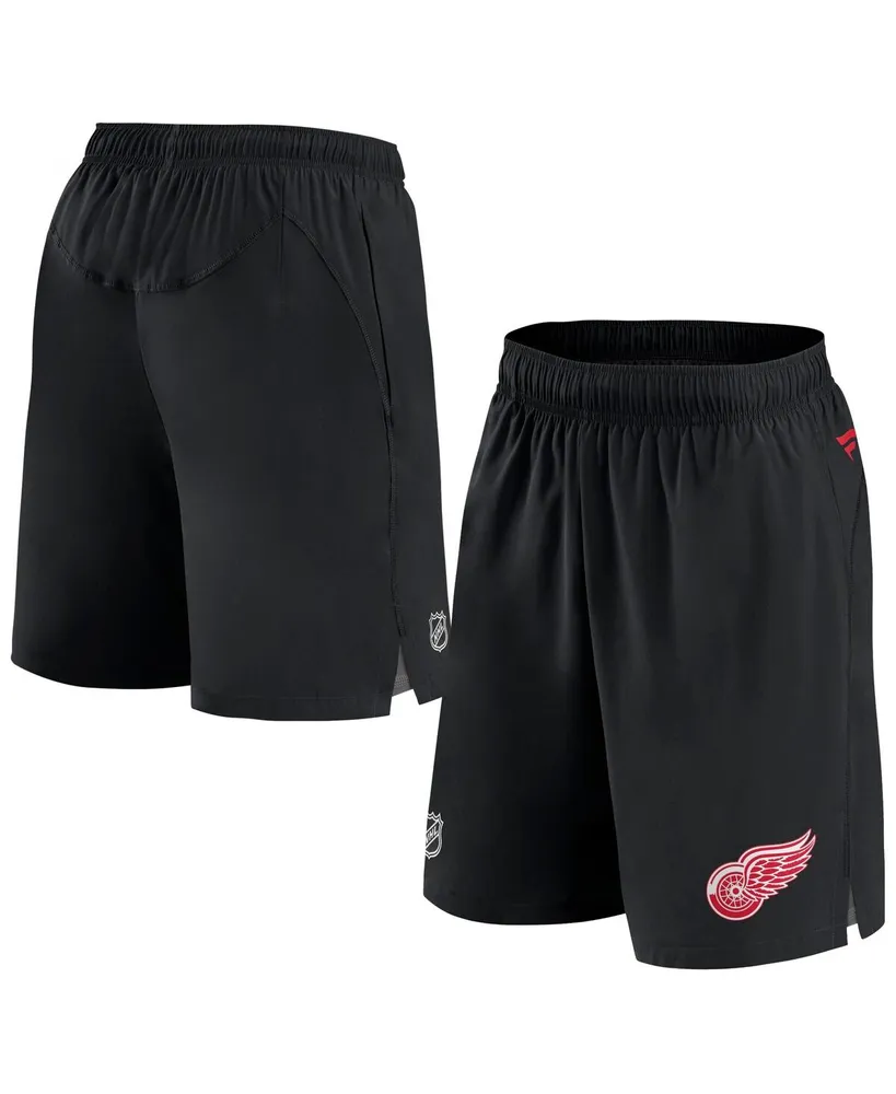 Men's Fanatics Black Detroit Red Wings Authentic Pro Rink Shorts