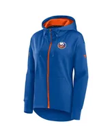 Women's Fanatics Royal New York Islanders Authentic Pro Rink Full-zip Hoodie