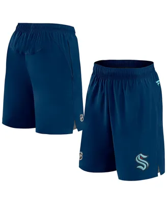 Men's Fanatics Deep Sea Blue Seattle Kraken Authentic Pro Rink Shorts