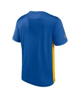 Men's Fanatics Royal, Gold Buffalo Sabres Authentic Pro Rink Tech T-Shirt