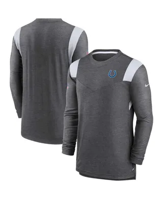 Men's Nike Charcoal Indianapolis Colts Sideline Tonal Logo Performance Player Long Sleeve T-shirt