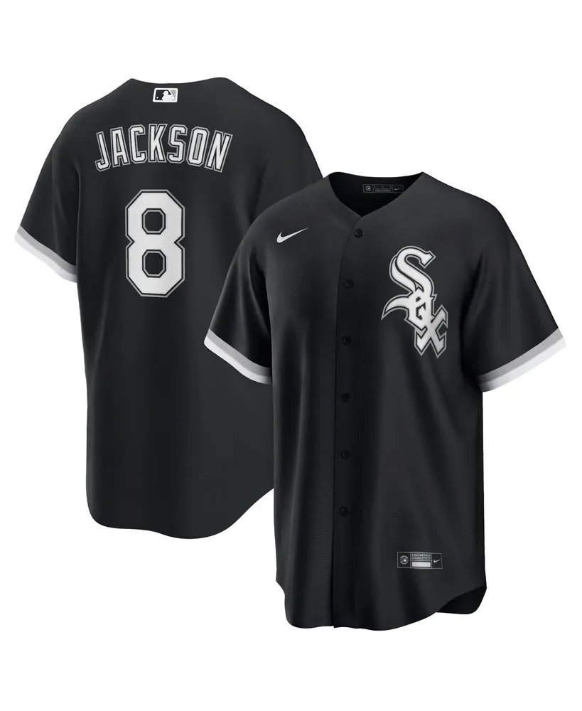 Men's Nike Bo Jackson Black Chicago White Sox Alternate Cooperstown Collection Replica Player Jersey