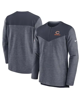 Men's Nike Navy Chicago Bears Sideline Lockup Performance Quarter-zip Jacket
