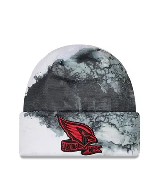 Men's New Era Black Arizona Cardinals 2022 Sideline Ink Dye Tonal Cuffed Knit Hat