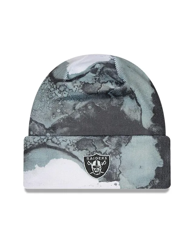 Men's New Era Gray Las Vegas Raiders Ink Dye Tonal 2022 Sideline 9FIFTY  Snapback Hat