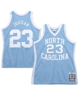 Men's Mitchell & Ness Michael Jordan Carolina Blue North Tar Heels 1983-84 Authentic Throwback College Jersey