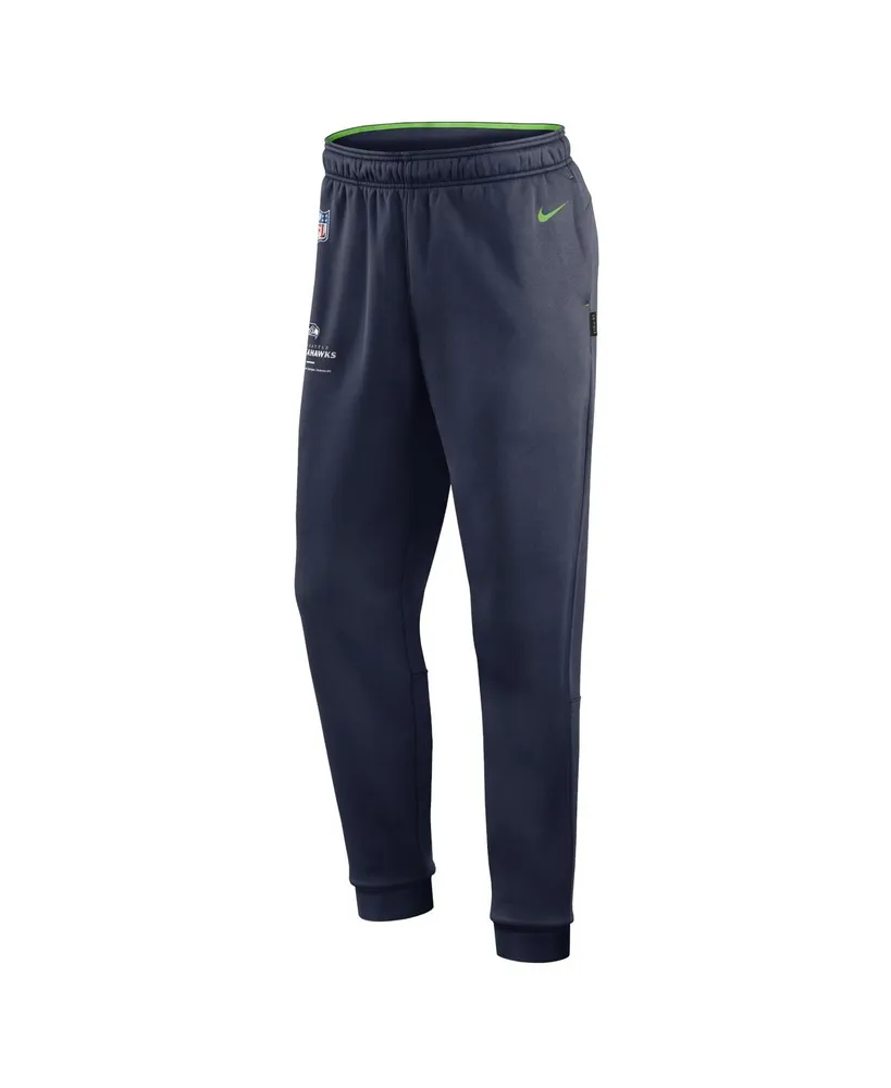 Men's Nike College Navy Seattle Seahawks Sideline Logo Performance Pants