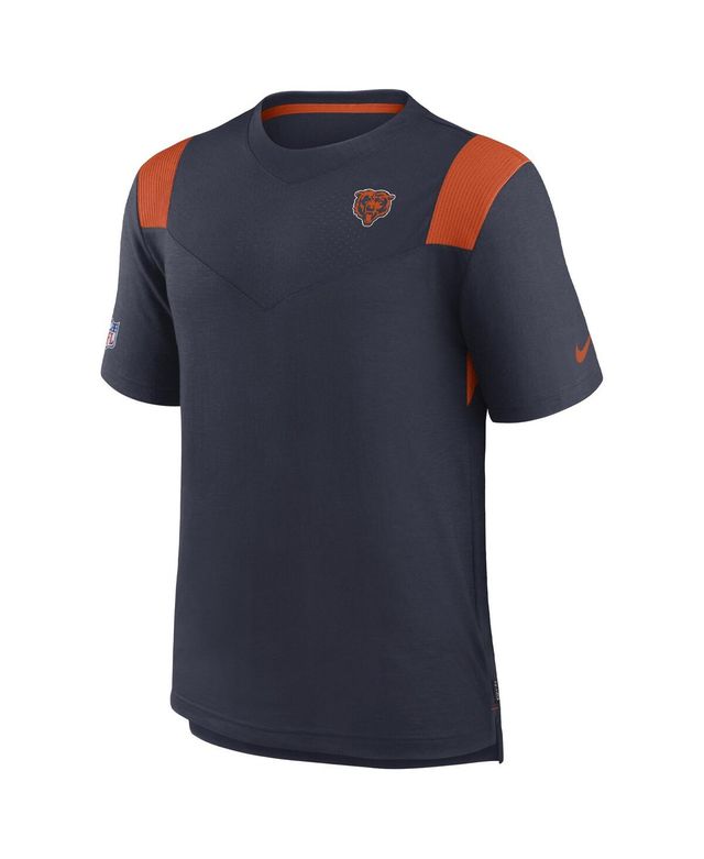 Men's Nike Navy Chicago Bears Sideline Tonal Logo Performance Player T-shirt