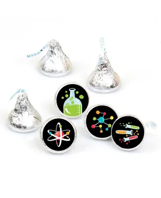 Scientist Lab - Mad Science Party Round Candy Sticker Favors (1 sheet of 108)