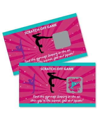 Tumble, Flip & Twirl - Gymnastics - Party Game Scratch Off Cards - 22 Ct