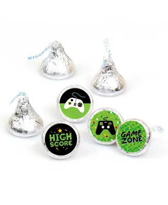Game Zone - Video Game Party Round Candy Sticker Favors (1 sheet of 108)