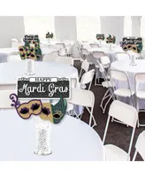 Mardi Gras - Masquerade Centerpiece Sticks - Showstopper Table Toppers - 35 Pc
