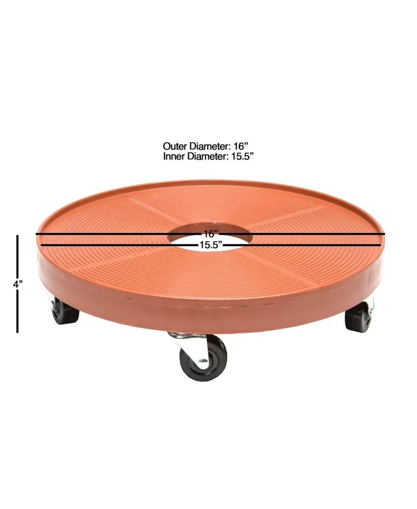Devault DEV3000P Plant Dolly with Hole Terra Cotta,16