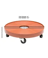 Devault DEV3000P Plant Dolly with Hole Terra Cotta,16