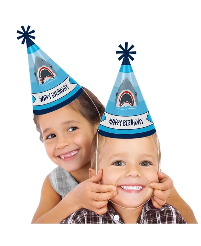 Big Dot of Happiness Shark Zone - Jawsome Shark or Birthday Party Photo Booth  Props Kit - 20 Count