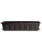 Novelty Manufacturing Polypropylene Flower Box Planter/Liner, Black