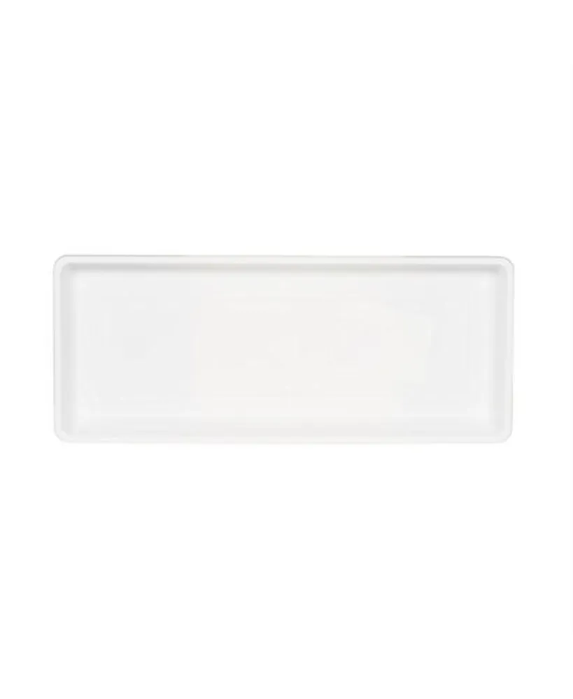 Novelty Manufacturing Countryside Plastic Flower Box Tray, White