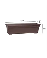 Novelty Countryside Flower Box, Brown, 24 Inch