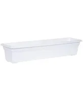 Novelty (#16302) Countryside Flower Box Planter, White - 30"