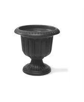 Novelty Outdoor Classic Urn, Flower Planter/Pot, Plastic, Black, 14" (Pack of 1)