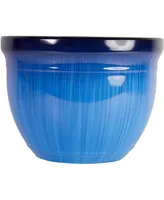 Gardeners Select MRR15-204 Madison Planter Blue Drip 15 Inch