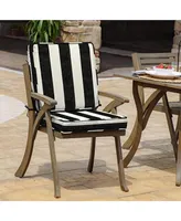 Arden Selections Acrylic Foam Chair Cushion 20In x 20In Black Cabana